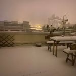 露台雪景
